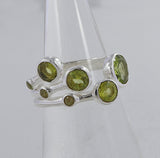 Natural Citrine Silver Rings
