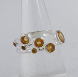Natural Citrine Silver Rings