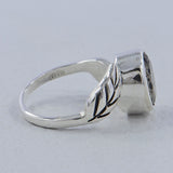 Natural Singing Quartz Silver Ring