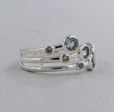 Natural Citrine Silver Rings