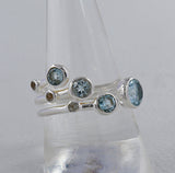 Natural Citrine Silver Rings