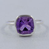 Amethyst Silver Rings