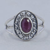 925 Silver Garnet Rings