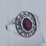 925 Silver Garnet Rings