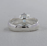 Natural Blue Topaz Silver Rings