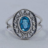 925 Silver Garnet Rings