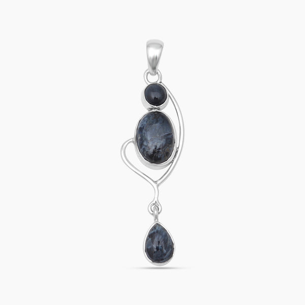 925 Sterling Silver Pietersite Jasper Pendants