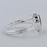 925 Sterling Silver Blue Topaz Ring