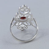 Natural Amethyst Silver Rings