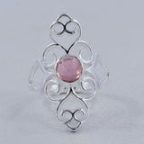 Natural Amethyst Silver Rings