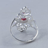 Natural Amethyst Silver Rings