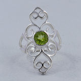 Natural Amethyst Silver Rings