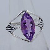 Natural Ruby Silver Rings