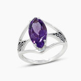 Natural Ruby Silver Rings