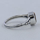 Natural Amethyst Silver Ring