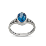 Natural Amethyst Silver Ring