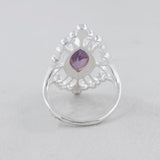 925 Sterling Silver Blue Topaz Ring