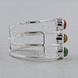 925 Sterling Silver Tourmaline Rings