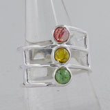 925 Sterling Silver Tourmaline Rings