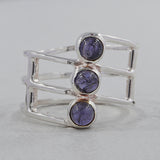 925 Sterling Silver Tourmaline Rings
