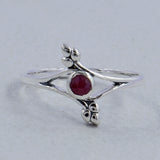 Natural Amethyst Silver Rings