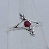 Natural Amethyst Silver Rings
