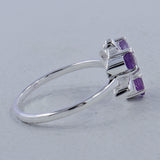 Natural Citrine Silver Rings