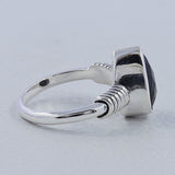 Natural Citrine Gemstone Silver Rings