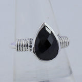 Natural Citrine Gemstone Silver Rings