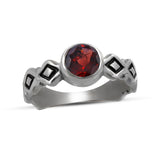 925 Sterling Silver Amethyst Rings
