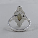 Rainbow Moonstone Sterling Silver Rings