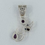 925 Sterling Silver Amethyst Pendants