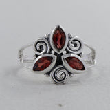 Natural Amethyst Silver Rings