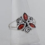 Natural Amethyst Silver Rings