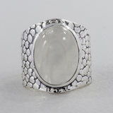 925 Sterling Silver Rainbow Moonstone Rings