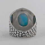 925 Sterling Silver Rainbow Moonstone Rings