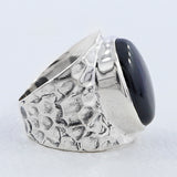 925 Silver Pink Opal Rings