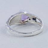 Natural Garnet Sterling Silver Rings