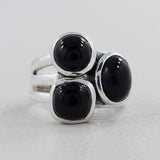 Rainbow Moonstone Silver Rings