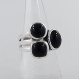 Rainbow Moonstone Silver Rings