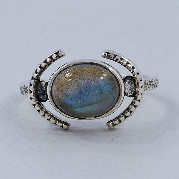 Labradorite Gemstone Silver Rings