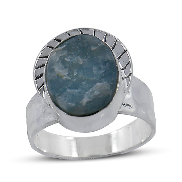 Aquamarine Sterling Silver Ring