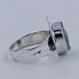 Aquamarine Sterling Silver Ring