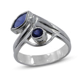 Natural Garnet Sterling Silver Ring
