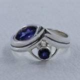 Natural Garnet Sterling Silver Ring
