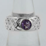 925 Sterling Silver Blue Topaz Ring