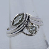 Natural Garnet Sterling Silver Ring