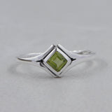 925 Sterling Silver Peridot Rings