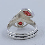 Natural Garnet Sterling Silver Ring