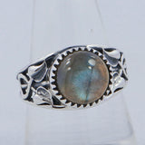 Labradorite Gemstone Silver Rings